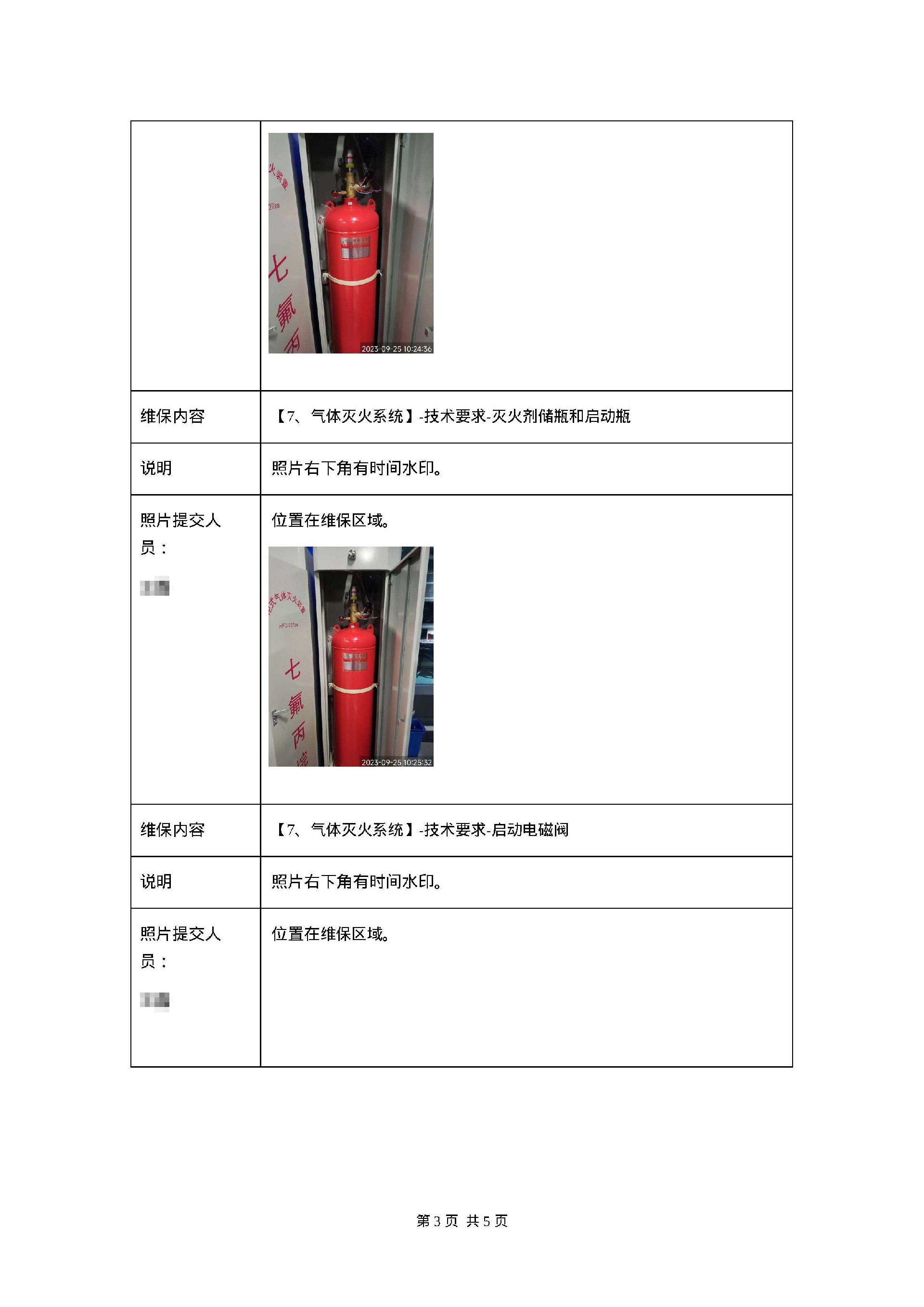 气体灭火系统维保内容